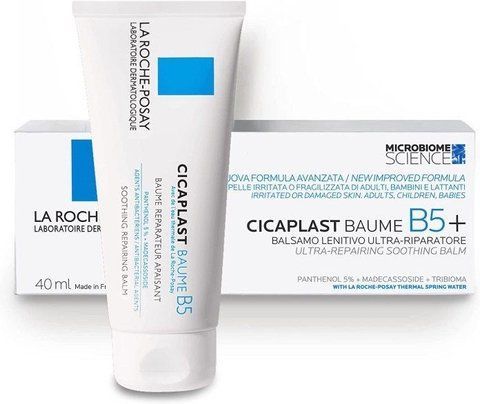 Відновлювальний бальзам для обличчя і тіла La Roche Posay Cicaplast Baume В5+, 40 мл Терміни 02.27 фото