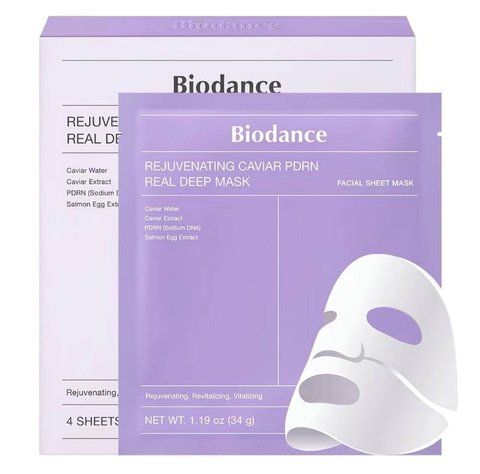Омолоджувальна гідрогелева маска для обличчя Biodance Rejuvenating Caviar PDRN Real Deep Mask, 34 г 2974796888 фото