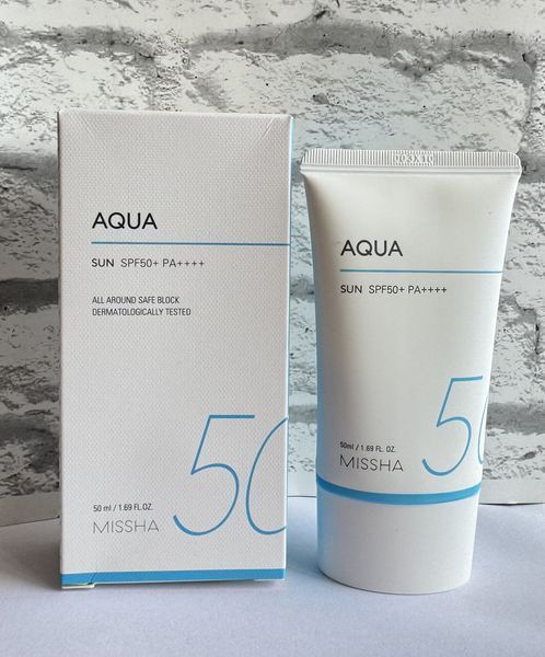 Сонцезахисний крем Missha &mdash; All-Around Safe Block Aqua Sun SPF50+/PA++++- 50ml Терміни 04.2027 фото