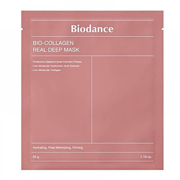 Зміцнювальна колагенова маска для обличчя Biodance Bio Collagen Real Deep Mask 1 шт./34g Терміни 05.2028 фото