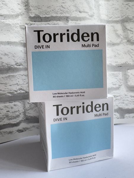 Зволожувальні пади з гіалуроновою кислотою Torriden Dive In Low Molecule Hyaluronic Acid Multi Pad 80шт. Педи 2771439285 фото