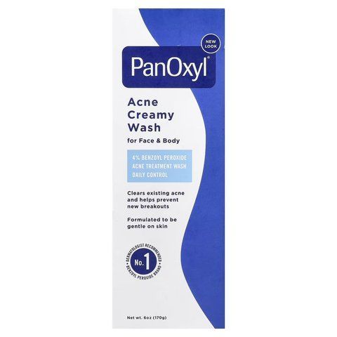 Крем-гель для вмивання від вугрів, PanOxyl Acne Creamy Wash Benzoyl Peroxide 4% перекису бензоїлу, 170g 2685314276 фото