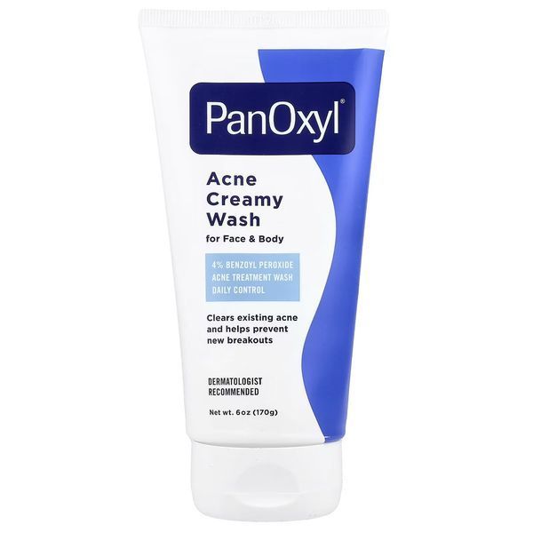 Крем-гель для вмивання від вугрів, PanOxyl Acne Creamy Wash Benzoyl Peroxide 4% перекису бензоїлу, 170g 2685314276 фото