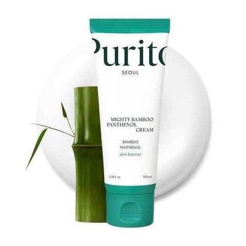 Заспокійливий крем для обличчя з пантенолом Purito Seoul Mighty Bamboo Panthenol Cream 100 ml Терміни 06.2027 фото
