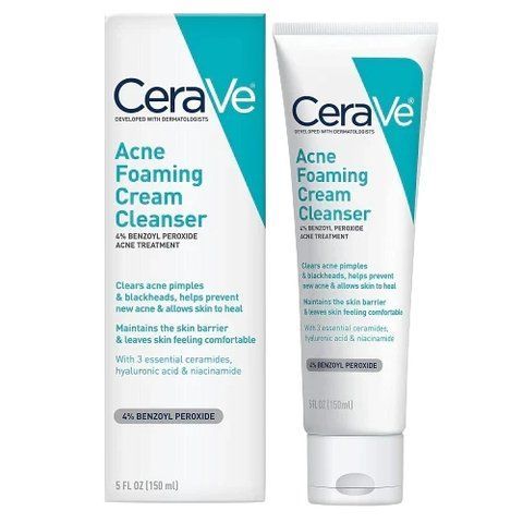 Пінка для вмивання проти акне CeraVe Acne Foaming Cream Cleanser 4% 150 ml. 2864671050 фото