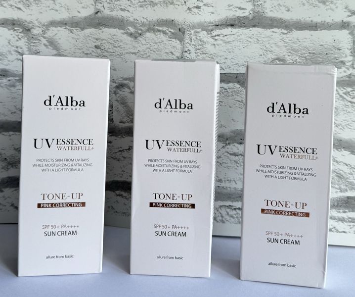 Тонувальний сонцезахисний крем для обличчя d'alba Waterfull Tone-up Sun Cream SPF50+ PA++++50ml 2679477739 фото