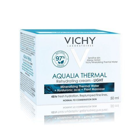 Vichy Aqualia Thermal Light Cream, крем легкий, зволожуючий для нормальної та чутливої шкіри, 50 мл Терміни 08.2027 фото