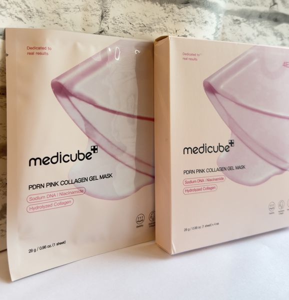 Гідрогелева маска з PDRN і колагеном Medicabe PDRN Pink Collagen Gel Mask 28 g Термін 03.2028 фото