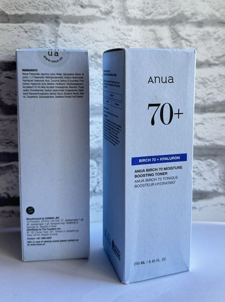 Зволожувальний тонер-бустер для обличчя з березовим соком Anua Birch 70 Moisture Boosting Toner, 250 мл 2765622365 фото