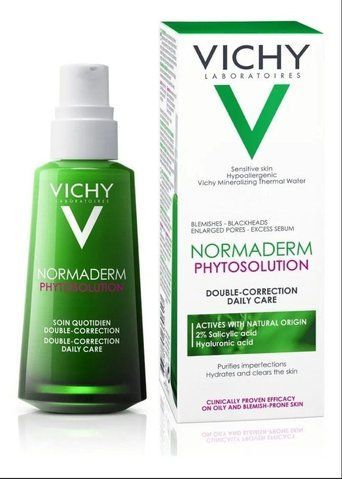 Коригувальний флюїд із подвійною дією Vichy Normaderm Phytosolution Double Correction Daily Care 50 мл Терміни 06.2027 фото